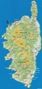 Carte de Corse